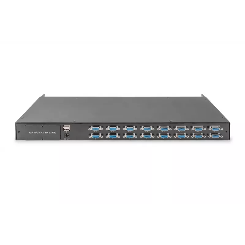DIGITUS Modulārs KVM slēdzis ar 16 portiem, paredzēts modulārai KVM konsolei