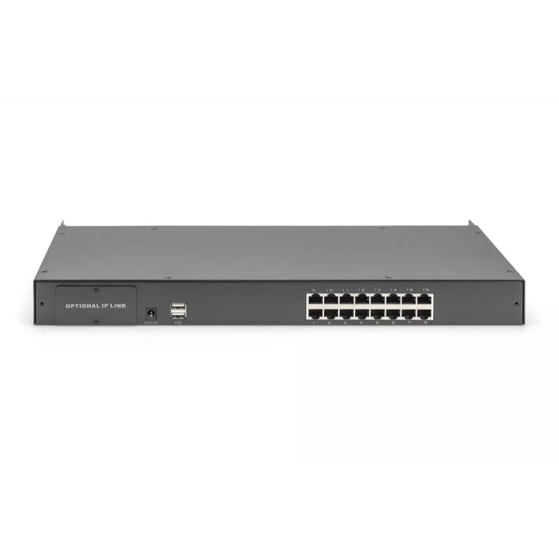 DIGITUS Modular Cat5 KVM slēdzis 16 pieslēgvietām modularizētai KVM konsolei