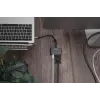 DIGITUS USB-C - mini DP + VGA adapteris, 20 cm 4K/30Hz, sudraba krāsā, alumīnija korpuss