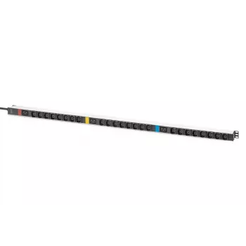 DIGITUS IT BASIC PDU. 3PH. 16A. 24 x C13. 3 x C19 Vertikāla. 3m kabelis. IEC309 3Ph-16A spraudnis