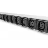 DIGITUS IT BASIC PDU. 3PH. 16A. 24 x C13. 3 x C19 Vertikāla. 3m kabelis. IEC309 3Ph-16A spraudnis