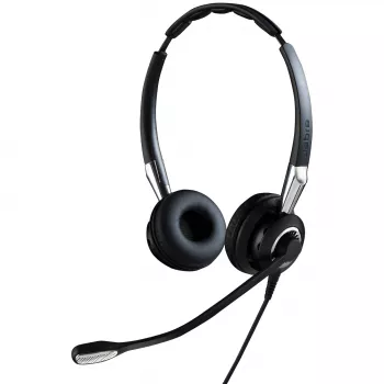 Jabra BIZ 2400 II Duo, vadu, birojam/zvanu centram, 100 - 6800 Hz, 77 g, austiņas, melna