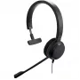 Jabra EVOLVE 20 MS Mono, vadu, birojam/zvanu centram, 150 - 7000 Hz, 142 g, austiņas, melnas