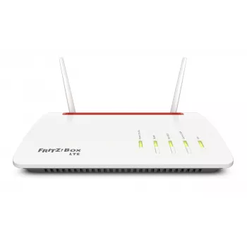 Box FRITZ 6890 LTE bezvadu maršrutētājs Gigabit Ethernet Divjoslu (2.4 GHz / 5 GHz) 4G Melns, Sarkans, Balts