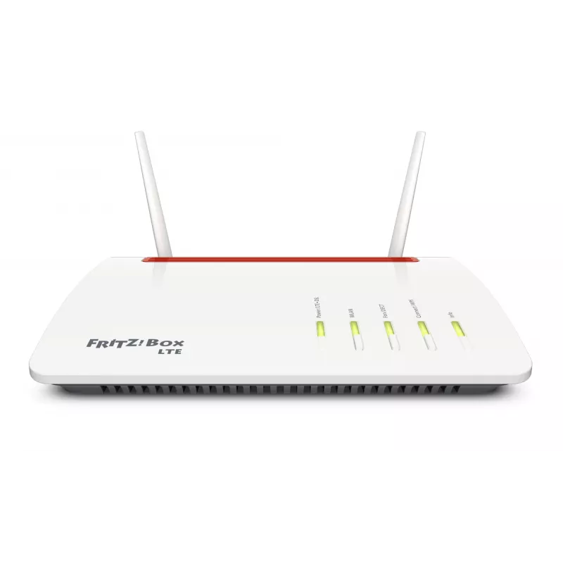 Box FRITZ 6890 LTE bezvadu maršrutētājs Gigabit Ethernet Divjoslu (2.4 GHz / 5 GHz) 4G Melns, Sarkans, Balts