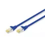 DIGITUS komutācijas kabelis - CAT6a - S/FTP - bezķēdēm - varš - 50cm - zils