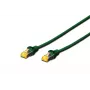 DIGITUS komutācijas kabelis - CAT6a - S/FTP - Snagless - Cu - 3m - zaļa