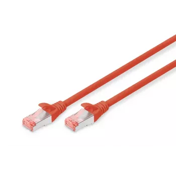 DIGITUS komutācijas kabelis - CAT6 - S/FTP - Snagless - Cu - 2m - sarkans