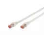 DIGITUS komutācijas kabelis - CAT6 - S/FTP - bez aizķeršanās - Cu - 2 m - balts