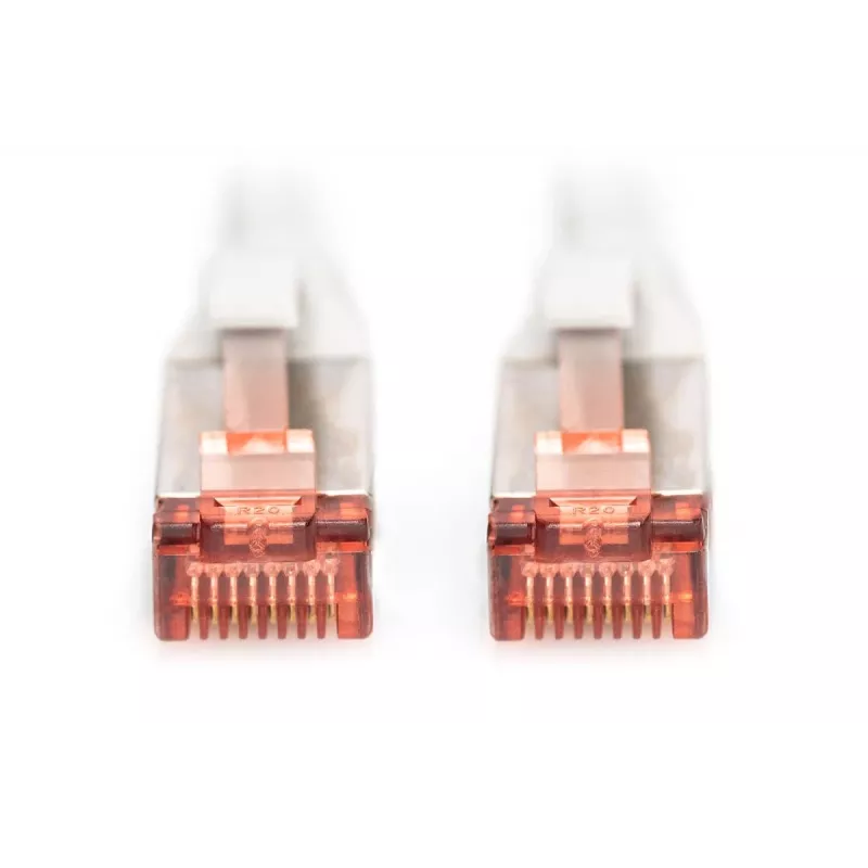 DIGITUS komutācijas kabelis - CAT6 - S/FTP - bezķeru - Cu - 7 m - pelēks