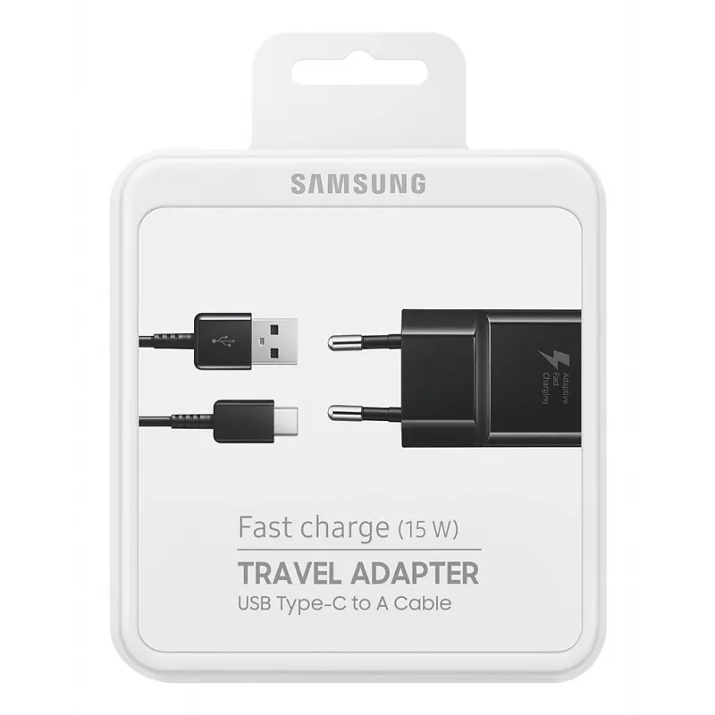 Samsung EP-TA20 Universāls Melns AC Ātrā uzlāde Iekštelpām, Ārtelpām
