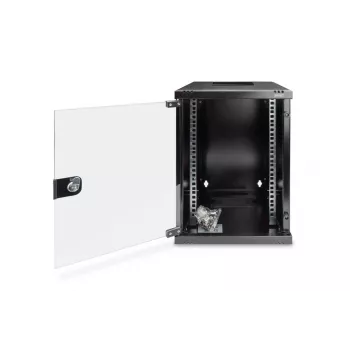 DIGITUS Sienas montāžas skapis 312x300mm (10in) 9U 464x312x300 mm melns