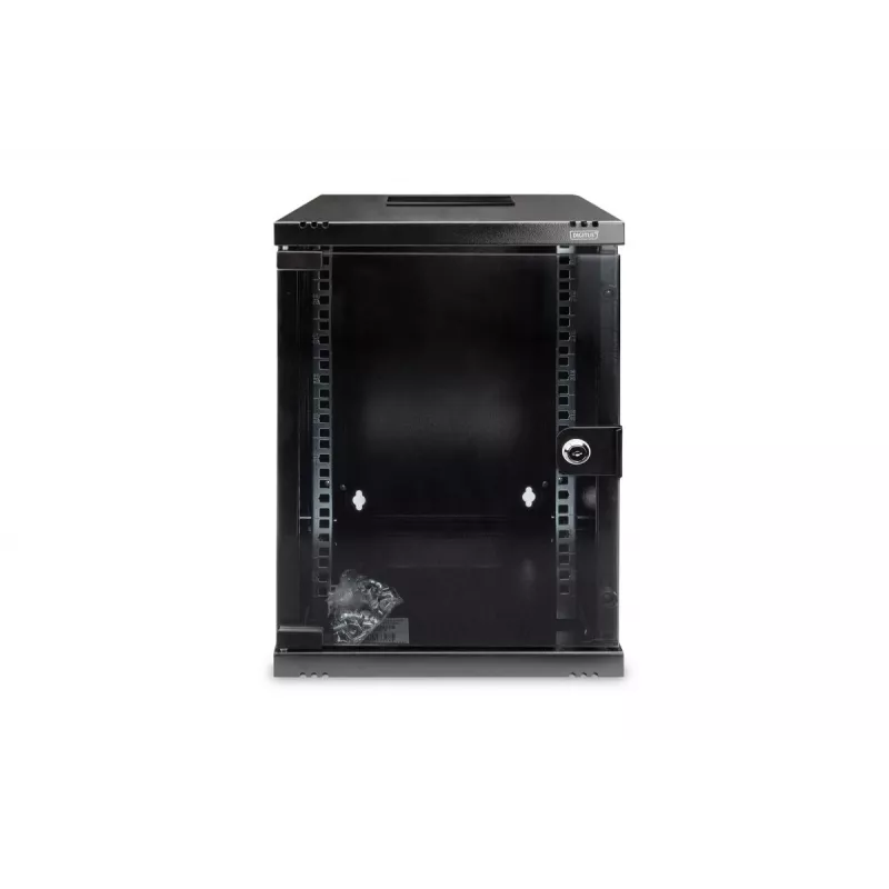 DIGITUS Sienas montāžas skapis 312x300mm (10in) 9U 464x312x300 mm melns