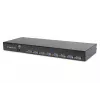 DIGITUS Modularizēta 43,2 cm (17 collu) TFT konsole ar 8 portu KVM RAL 9005 melna - Qwertzu vācu