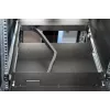 DIGITUS Modularized 48.3cm (19in) TFT console with 8 port Cat.5 KVM, RAL 9005 Melns - Qwertzu German