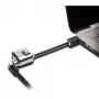 Kensington MiniSaver Mobile Keyed Lock, 1.8 m, Kensington, Key, plakans key, Carbon steel, Melns