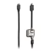 Kensington MiniSaver Mobile Keyed Lock, 1.8 m, Kensington, Key, plakans key, Carbon steel, Melns