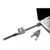 Kensington MiniSaver Mobile Keyed Lock, 1.8 m, Kensington, Key, plakans key, Carbon steel, Melns
