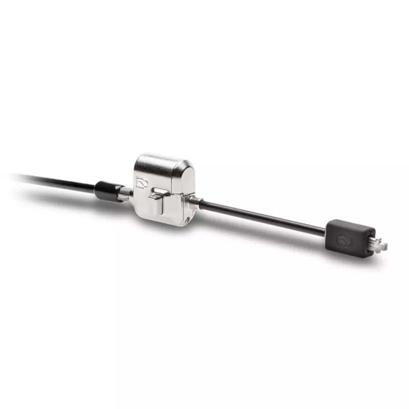 Kensington MiniSaver Mobile Keyed Lock, 1.8 m, Kensington, Key, plakans key, Carbon steel, Melns