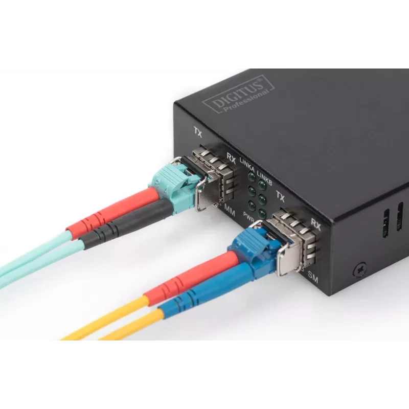 DIGITUS 1.25 Gbps SFP modulis, līdz 550m, daudzmodu, LC dupleksais savienotājs 1000Base-SX, 850nm