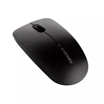 CHERRY MW 2400 bezvadu pele, melna, USB, piemērota abām rokām, optiskā, RF bezvadu, 1200 DPI, melna