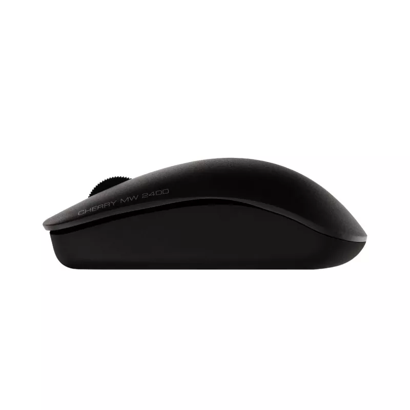 CHERRY MW 2400 bezvadu pele, melna, USB, piemērota abām rokām, optiskā, RF bezvadu, 1200 DPI, melna