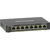 NETGEAR 8 portu gigabitu Ethernet PoE+ Plus slēdzis (GS308EP) pārvaldāms L2/L3 Gigabit Ethernet (10/100/1000) ar strāvas padevi pa Ethernet (PoE) melns