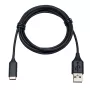 Jabra Link pagarinātāja vads: USB-C uz USB-A, 1,2 m, USB C, USB A, Melns