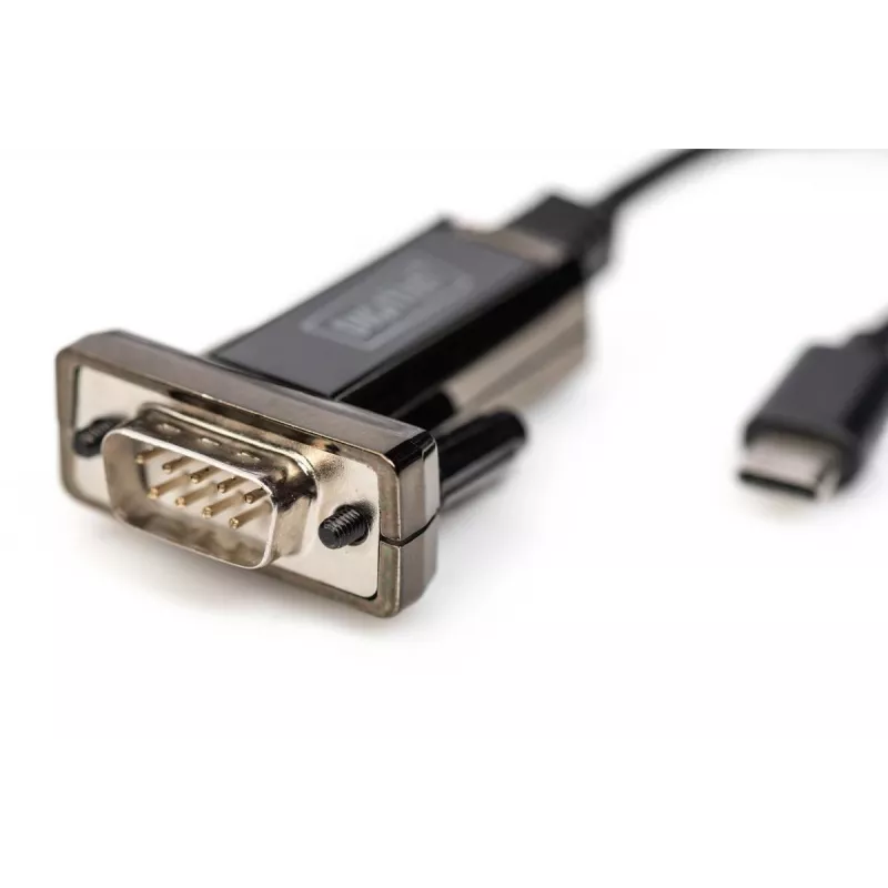 DIGITUS USB Type C 2.0 uz seriālo pārveidotāju, DSUB 9M 1m kabelis