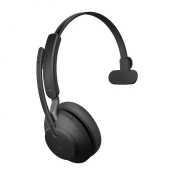 Jabra Evolve2 65 USB-C UC Mono - Melns, Bezvadu, Biroja/Zvanu centrs, 20 - 20000 Hz, 99.2 g, Austiņas, Melns