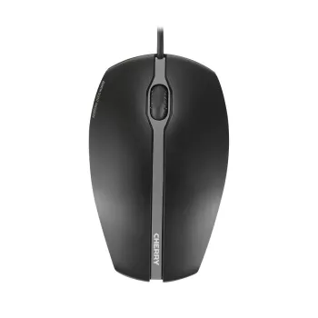 CHERRY GENTIX SILENT vadu pele, melna, USB, abpusēja, optiska, USB Type-A, 1000 DPI, melna
