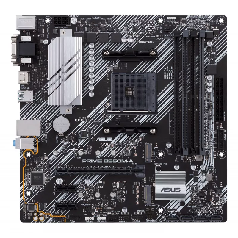 Mātesplate ASUS PRIME B550M-A AMD B550 Socket AM4 mikro ATX