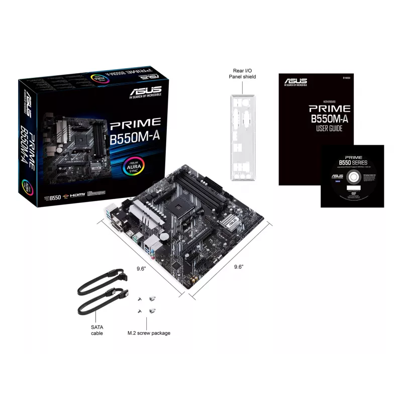 Mātesplate ASUS PRIME B550M-A AMD B550 Socket AM4 mikro ATX