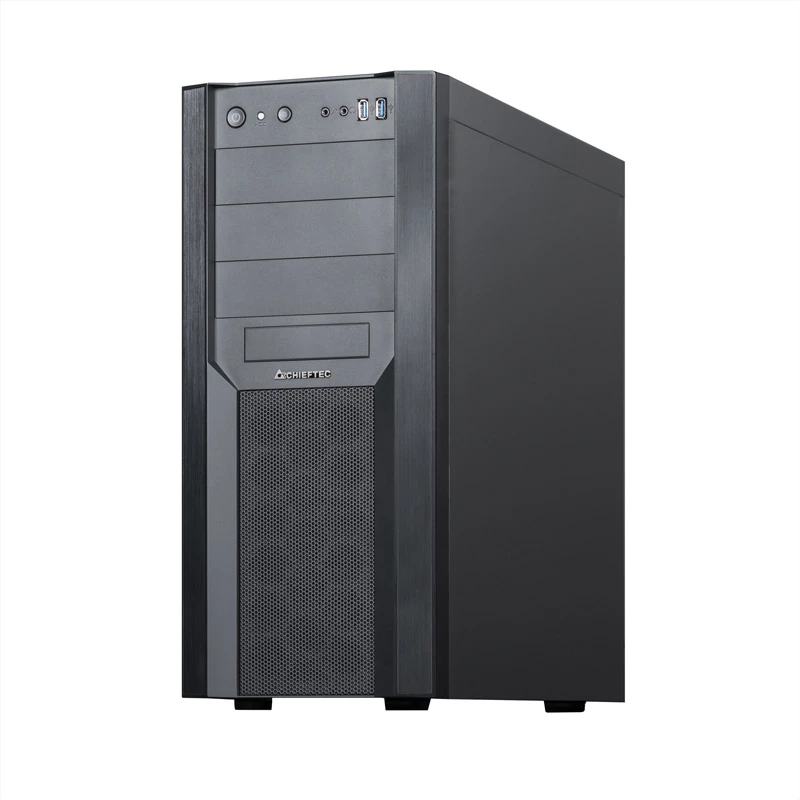 PC Case CHIEFTEC CW-01B-OP Tower Melns — SPCC, 7×3.5 collu nodalījumi, 7×2.5 collu nodalījumi, 3×5.25 collu nodalījumi, līdz 410 mm GPU