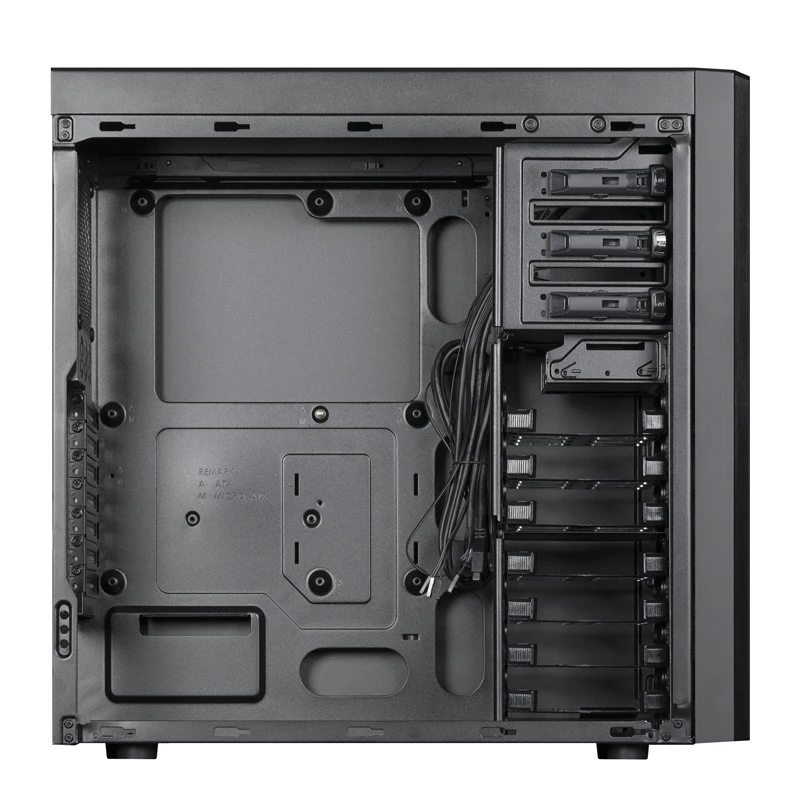 PC Case CHIEFTEC CW-01B-OP Tower Melns — SPCC, 7×3.5 collu nodalījumi, 7×2.5 collu nodalījumi, 3×5.25 collu nodalījumi, līdz 410 mm GPU