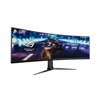 ASUS ROG Strix XG49VQ datora monitors 124.5 cm (49 colli) 3840 x 1080 pikseļi UltraWide Full HD LED Melns