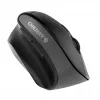 CHERRY MW 4500 LEFT bezvadu 45 grādu pele, melna, USB