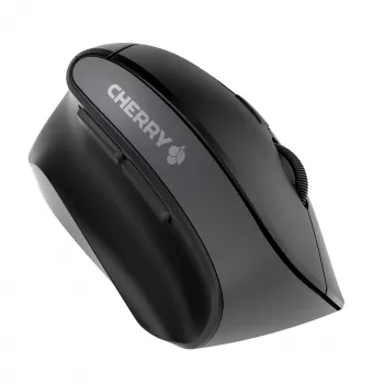 CHERRY MW 4500 LEFT bezvadu 45 grādu pele, melna, USB