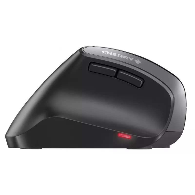 CHERRY MW 4500 LEFT bezvadu 45 grādu pele, melna, USB