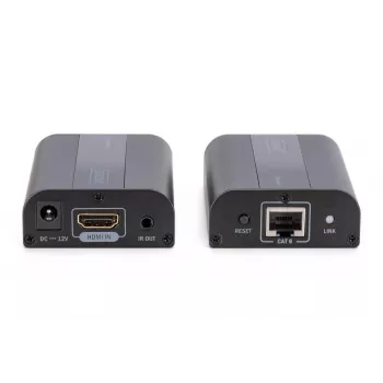 DIGITUS 4K HDMI pagarinātāja komplekts, HDMI 2.0 30/60 m caur tīkla kabeli (CAT6, 6a, 7), UHD 4K2K/60 Hz