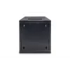 DIGITUS Sienas skapis 254 mm (10 collu) 6U sienas skapis 330x312x300 mm, krāsa melna (RAL 9005)