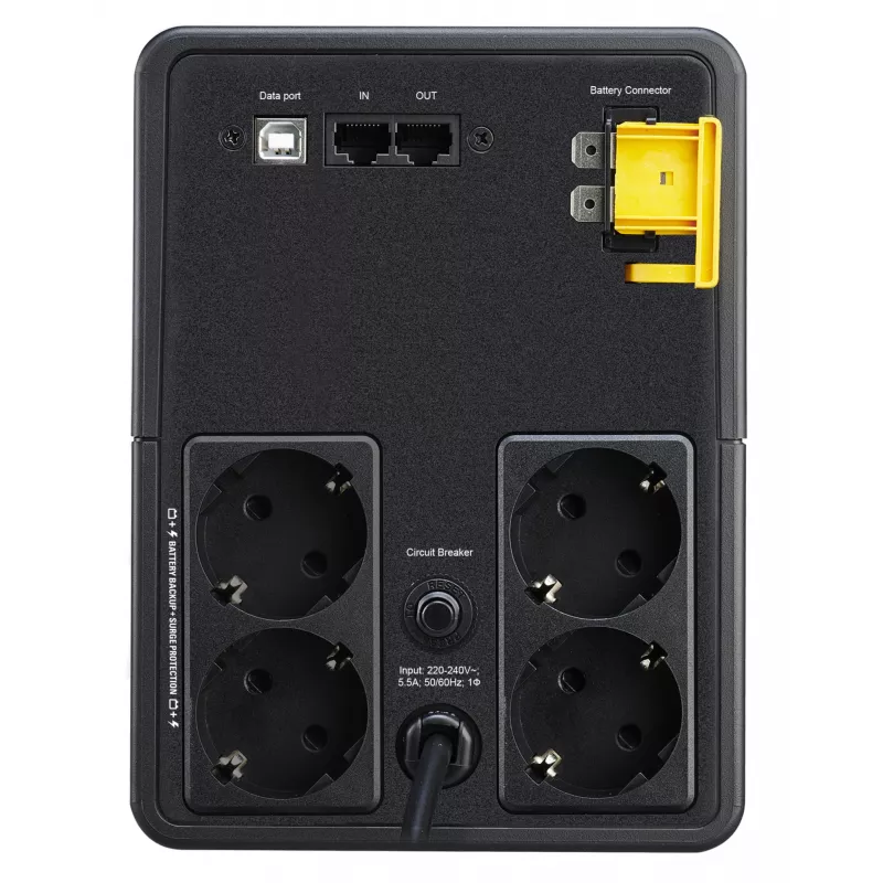 APC Back-UPS, 1200VA, tornis, 230V, 4x CEE 7/7 Schuko kontaktligzdas, AVR
