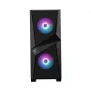 MSI MAG FORGE 100R Mid Tower spēļu datora korpuss 'Melns, 2x 120 mm ARGB PWM ventilators, 1x 120 mm ventilators, 1-6 ARGB centrmezgls, Mystic Light Sync, rūdīta stikla panelis, ATX, mATX, mini-ITX'