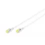 Tīkla kabelis Digitus CAT 6A U/FTP plānais ielāpu vads RJ-45 Cat6a 1m Pelēks