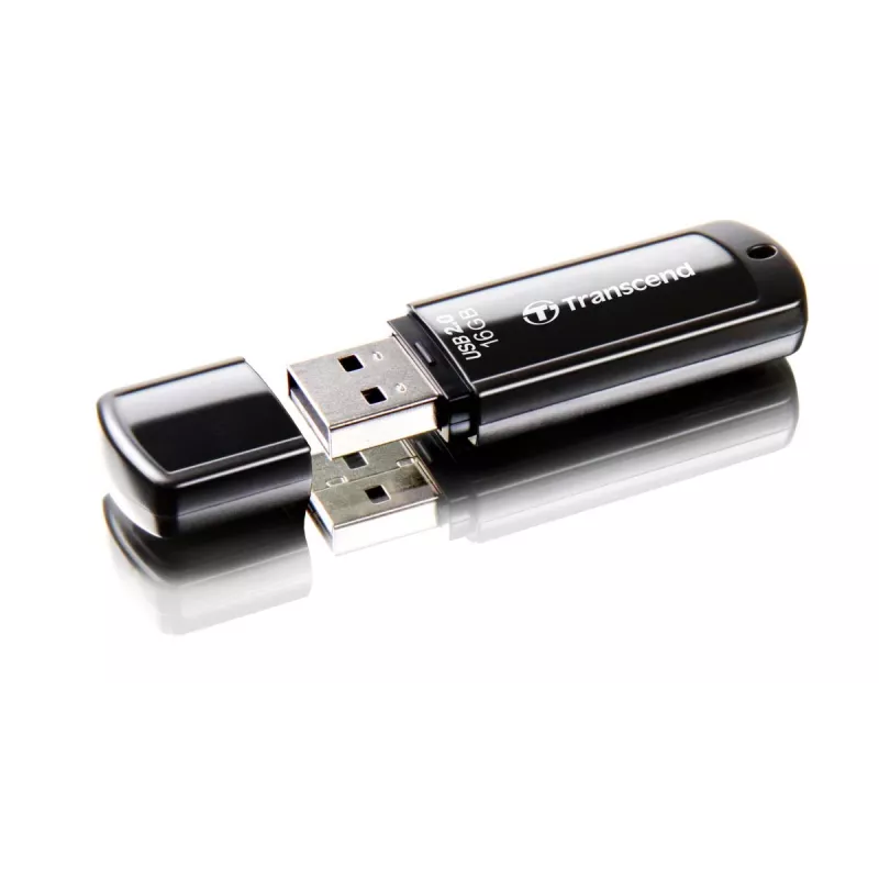 TRANSCEND Jetflash 350 - 16 GB USB zibatmiņa - USB 2.0 - melna