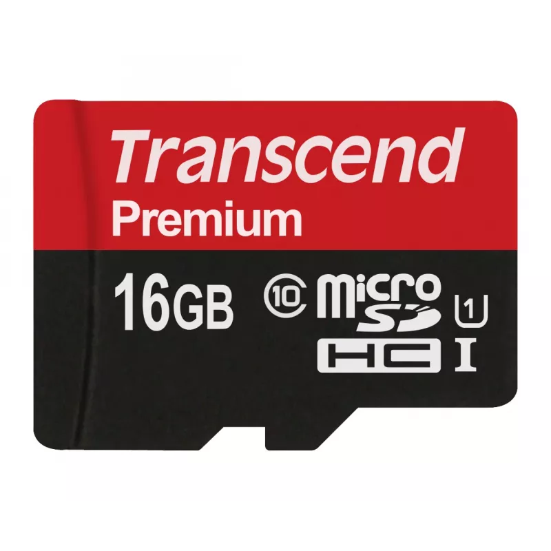 Flash Memory Transcend 16GB MicroSDHC Class 10 UHS-I TS16GUSDCU1