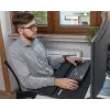 Sandberg Desk Pad Pro XXL, melns, vienkrāsains, plaukstas balsts, neslīdoša pamatne, spēļu peļu paliktnis
