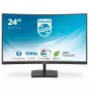 Philips E Line 241E1SC/00 datora monitors 59,9 cm (23,6 colli) 1920 x 1080 pikseļi Full HD LED Melns