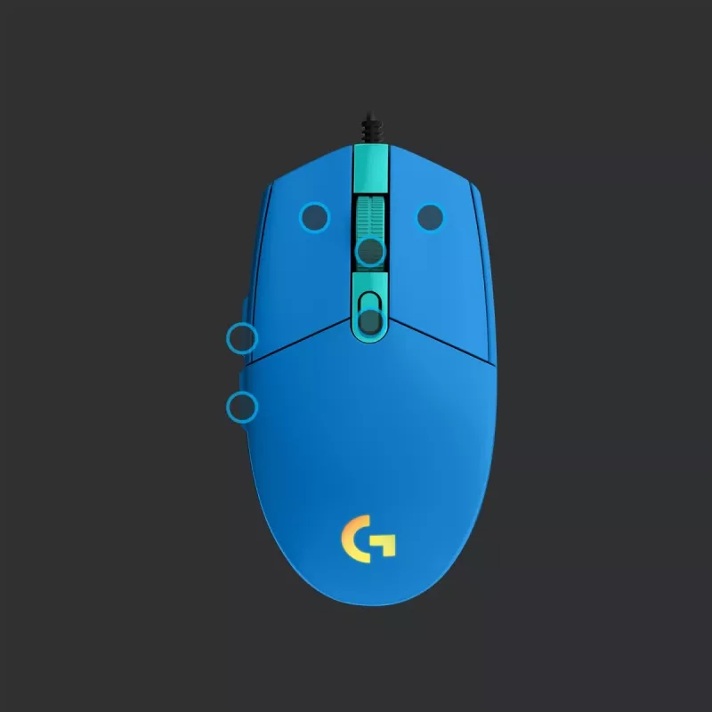 Spēļu pele Logitech G G203 LIGHTSYNC USB Type-A