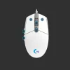 LOGITECH G203 Lightsync Gaming pele USB balta